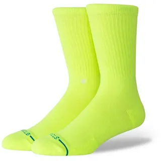 Stance Socken Tagessocke Crew Icon (verstärkte Fersen- und Zehenpartie) neongelb gelb 43-46