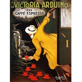 Artery8 Cappiello 1922 Advert Coffee Victoria Arduino Unframed Wall Art Print Poster Home Decor Premium Werbung Kaffee Wand Zuhause Deko