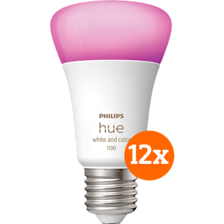 Philips Hue White and Color E27 1100 lm 12er-Pack