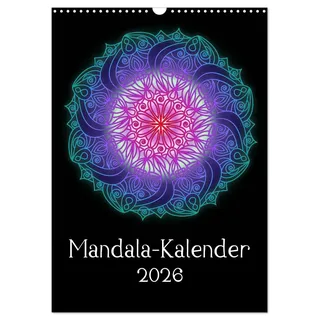 Calvendo Mandala-Kalender 2026 (Wandkalender 2026 DIN A3 hoch), CALVENDO Monatskalender: Genießen Sie jeden Monat ein außergewöhnliches Kraftbild in Form eines Mandalas. (CALVENDO Glaube)