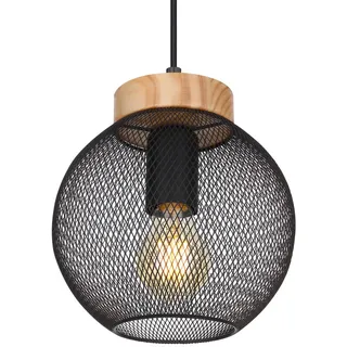 GLOBO Pablo 1-flg. 20 cm rund schwarz matt