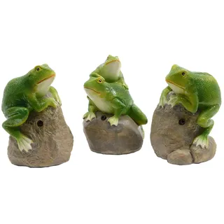 Decoris Dekofigur Frosch 11cm Grün