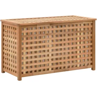 vidaXL Wäschetruhe 77,5×37,5×46,5 cm Walnuss Massivholz