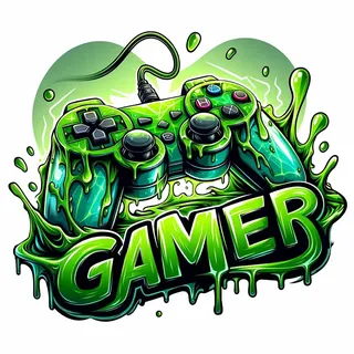 259 Wandtattoo Gamer Spielekonsole Controller grün in 4 vers. Größen Größe 500 x 500 mm