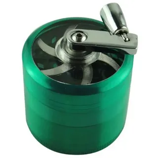Manuelle Gewürzmühle Mit Kurbel – Kompakt, Leicht Zu Reinigende Zinklegierung, Ideal Für Küche Und Haushalt, Grüne Farbe.