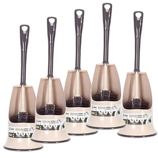 Muxel Toiletten Klo Bürste Silikon Klobürste WC Garnitur Bürste Brush Toilettenbürsten 5 Garnituren