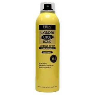 EBIN NEW YORK Wonder Lace Bond Adhesive Spray Original – Extra Mega Hold 180 ml | Täglicher Gebrauch, schnell trocknend, keine Rückstände, keine Ablagerungen, ganztägigen Halt, einfache tägliche