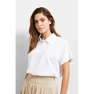 T-Shirt BUGATTI Gr. XL, weiß Damen Shirts Jersey mit Applikationen
