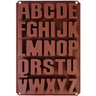 Seifenprofis 26 Buchstaben XXL (6,5 cm) A-Z Alphabet -Extra Stabil- Silikonform Seifenform Backform Schokoladenform