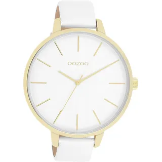 Oozoo Analog-Armbanduhr Oozoo Timepieces weiß extra groß (ca. 48mm) | Gr.: onesize