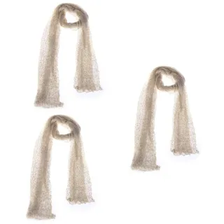 Gatuida 3stücke Newborn Stretch Wrap Baumwolle Dehnbar Und Vielseitig Für Fotoshootings Und Wickeln Beige Für Maternity Props Und Kreative Fotografie