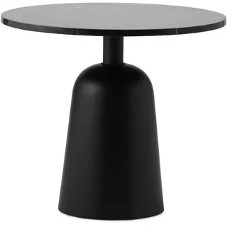 Normann Copenhagen - Turn Couchtisch Ø 55 cm, Marmor / schwarz