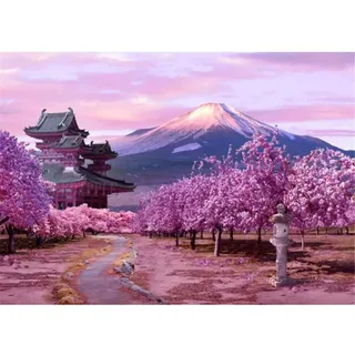 Yingxin34 Puzzle 5000 Teile Berg Fuji, Japan - Holzpuzzle, Klassisch, 61.61x41.53 Zoll (156.5 x 105.5cm), 6 Jahre und älter