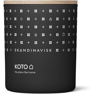 Skandinavisk KOTO 'Zuhause' Mini Duftkerze. Duftnoten: Vanilleschoten und getrocknete Orangenschalen, baltischer Bernstein und Vintage-Leder. 65 g.