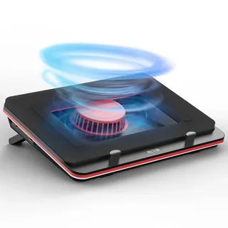 IETS, GT500 Leistungsstarker Turbo-Lüfter (5000 U/min) Laptop-Kühler mit stufenloser Geschwindigkeitsregelung, versiegeltem Schaumstoff für schnelle Kühlung von Gaming-Laptops, geeignet für Laptops