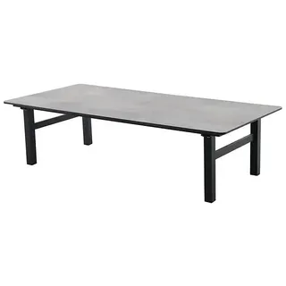 Sunfun Melina Garten-Loungetisch  (L x B x H: 135 x 67 x 36 cm, HPL, Night-Grey)