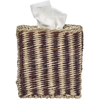 House Doctor - Clean Kosmetiktücherbox, natur / schwarz