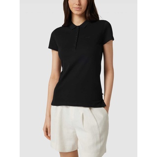 Poloshirt mit Label-Stitching Modell 'Epola', Black, XL