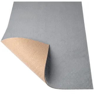 ANRO Badezimmerteppich Badematte rutschfest Badteppich Badvorleger wasserdicht Teppich Bad Mikrofaser flauschig Hellgrau [Größe] Grau 60 x 140 cm
