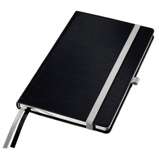 Leitz Notizbuch Style DIN A5 blanko, satin schwarz Hardcover 160 Seiten