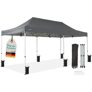 Skandika Pavillon Solvorn 6 x 3 m Grau