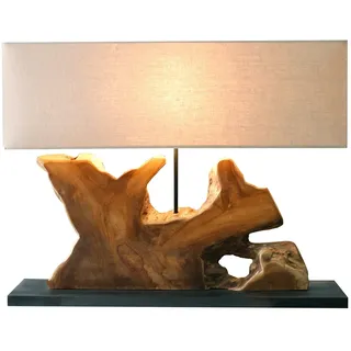 SalesFever Tischleuchte Treibholz Beige