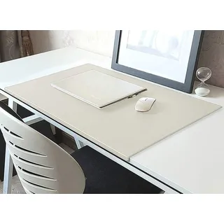 Schreibtischunterlage aus PU-Leder Gaming-Mauspad | 100*50cm, mit Kantenschutz, glattes, Schreibtischunterlage mit Lippe, rutschfeste Schreibunterlage für Büro