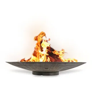 XL CORTEN Metall Feuerschale rund 1200mm 1,2m Terrassenfeuer Garten Lagerfeuer