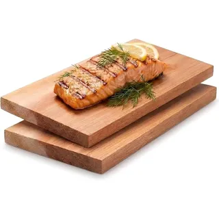 XXL Grillbretter, Cedar BBQ Bretter, 30x14x1,5 cm, Set von 2, zum Grillen