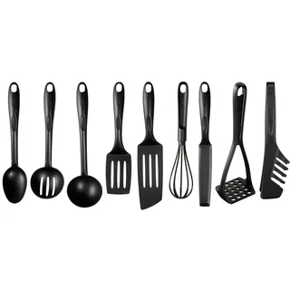 Tefal Küchenutensilien-Set 9-teilig Schwarz Kunststoff