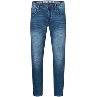 TIMEZONE Herren Jeans EduardoTZ Slim Fit Jeans Blau Wash Normaler Bund Reißverschluss W 34 L 30