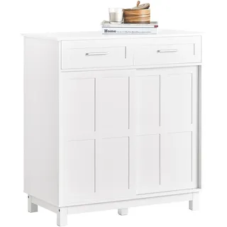 SoBuy Baylor 80 x 85 x 40 cm weiß / mit Schubladen