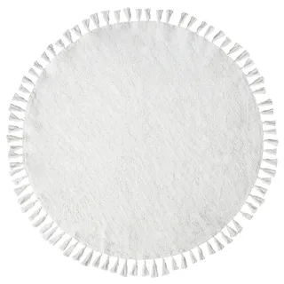 Beliani Mitsobi Kinderteppich 120 x 120 cm Weiß