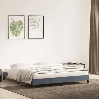 Möbel Bettgestell ohne Matratze Dunkelgrau 200x220 cm Samt - Klassische Betten &46778 - Grau