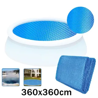 Runde Luftpolster-poolabdeckung 360 Cm - Blau