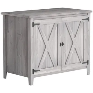 Outsunny Geräteschrank 1,1 x 0,6 m Hellgrau