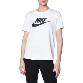 Nike DX7906-100 W NSW Tee ESSNTL ICN FTRA T-Shirt Damen White/Black Größe M