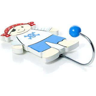 Mousehouse Gifts Baby or Kinder Blau Pirat Kleiderhaken Wandhaken für Jungen Schlafzimmer oder Kinderzimmer