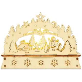SIKORA Schwibbogen LB-MINI aus Holz mit LED Beleuchtung - viele Motive