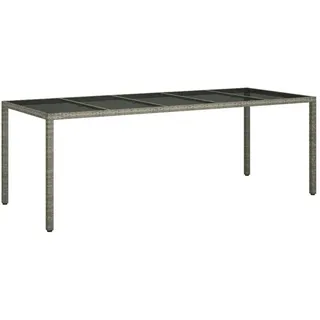 vidaXL Gartentisch 250 x 100 x 75 cm Grau