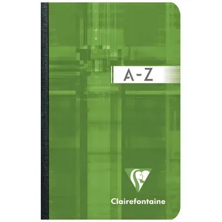 CLAIREFONTAINE Notizbuch Clairefontaine Registerkladde hart geb kar 9x14 96Bl
