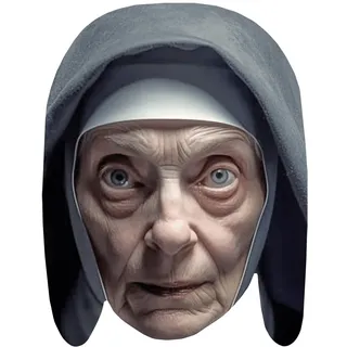 Halloween (Staring Nun) Maske aus Karton