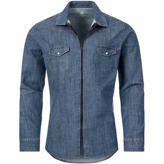 Rock Creek Jeanshemd Blau 4XL