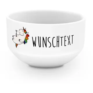 Mr. & Mrs. Panda Schüssel mit Namen Einhorn Cocktail - Personalisierte Geschenke, Unicorn, Caipirinha, Schale, Sekt, Geburtstag, Müslischale, Müslischüssel, personalisiert, Suppenschüssel, Cuba Libre