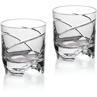 CRISTALICA Whiskyglas Drehbecher German Roulette verschiedene Doerten transparent aus Bleikristall 225ml (2, Dresden)