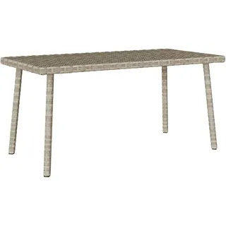 vidaXL Gartentisch Rechteckig 80 x 40 x 37 cm Hellgrau