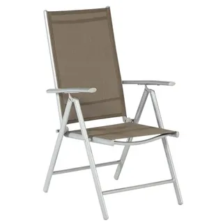Amalfi Klappsessel taupe Aluminium/Textil