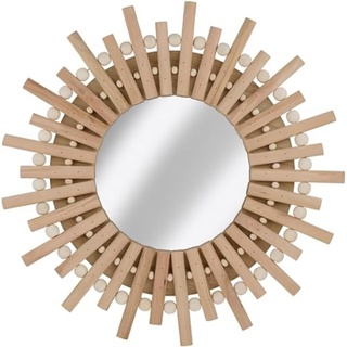 Arti Casa Wandspiegel - Dekorative Wandspiegel - Sonnenspiegel - Runder Spiegel Sonne - 30cm - Holz