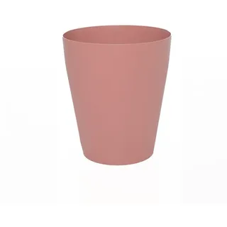 Sinoba Papierkorb rund moderner Mülleimer Papiereimer 788789, aus Kunststoff ideal für Kinderzimmer Küche Büro, 12 Liter Höhe 26,5cm rosa