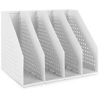 Faltbarer Ordnerhalter für Schreibtisch, Schreibtisch, Zeitschriftenhalter, Buchständer, hohle Dokumente, Ordner, Regal, Buchtrennungen für Schule, Büro